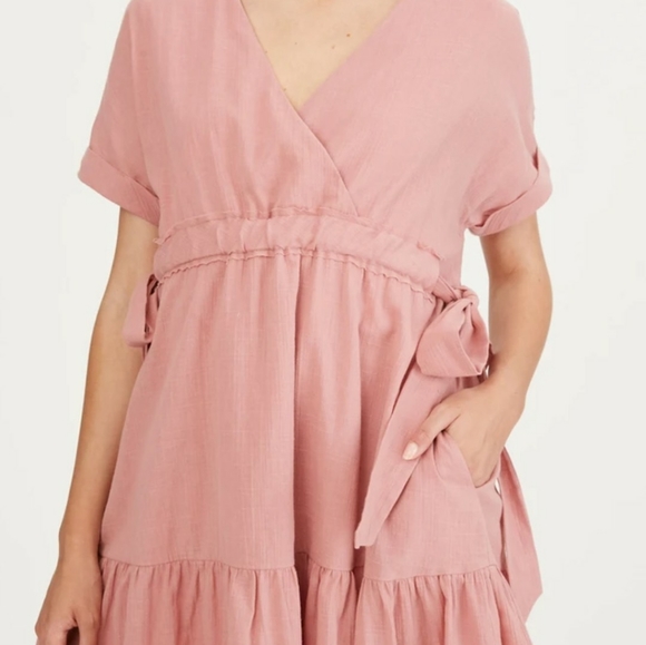 Pink Ruffle Dress - Picture 2 of 4